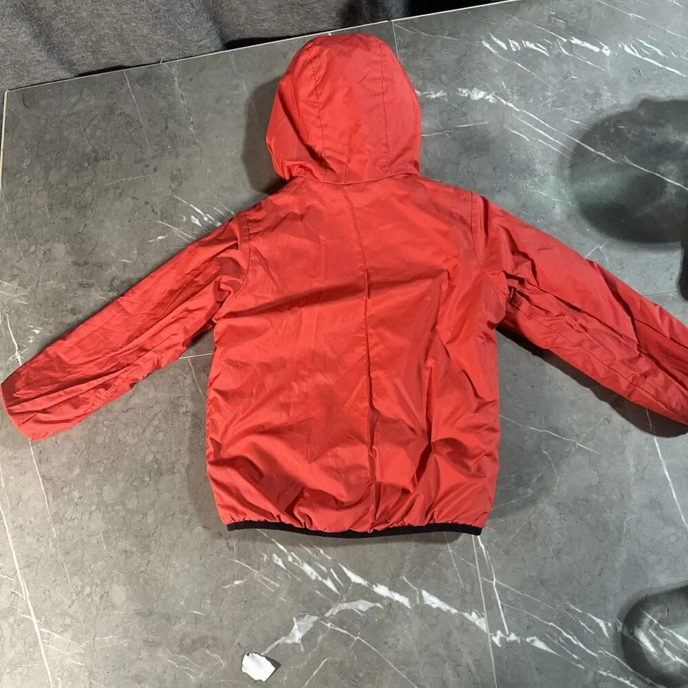 North Face Boys’ Reversible Jacket Red Black Plaid Size 5 Youth Toddler